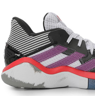 adidas 阿迪达斯 Harden Stepback 男子篮球鞋 EH1995 黑紫红 49