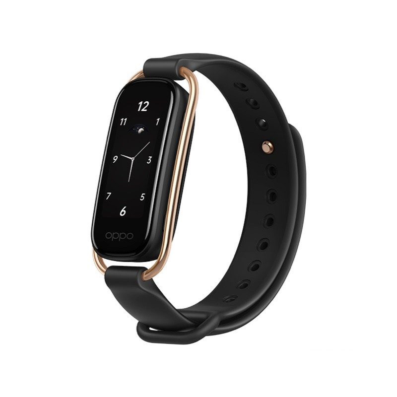 oppo ob19b3 智能手环 nfc版 黑金 软胶表带(血氧,心率)