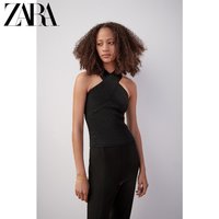 ZARA 新款 女装 交叉肩带针织上衣 08146001800