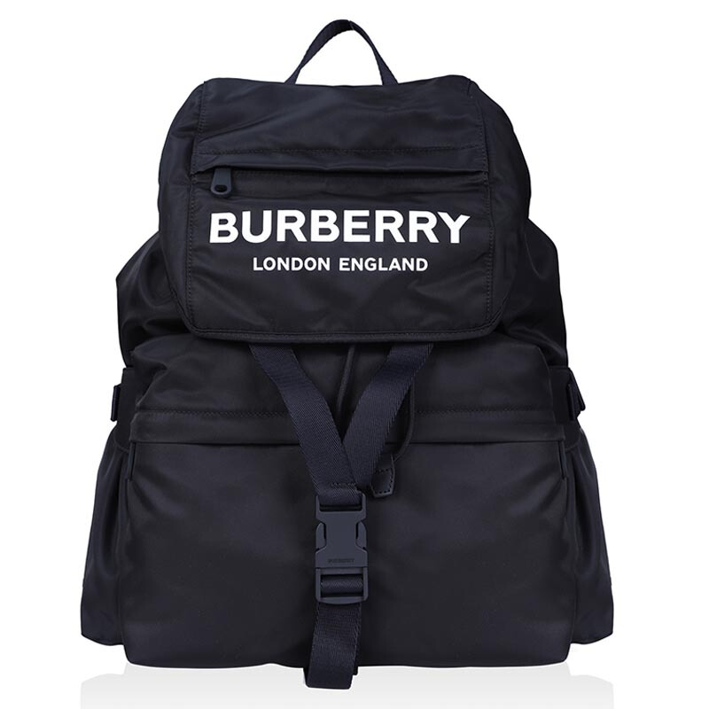 BURBERRY 博柏利 男款尼龙双肩包 80106081 黑色