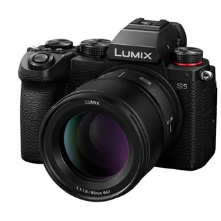 Panasonic 松下 DC-S5GK 全画幅 微单相机 黑色 85mm F1.8 定焦镜头 单头套机