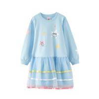 Hello Kitty 凯蒂猫 K156012 女童连衣裙 水蓝色 140cm