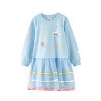 Hello Kitty 凯蒂猫 K156012 女童连衣裙 水蓝色 140cm