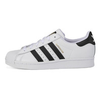 adidas Originals Superstar 女子休闲运动鞋 FU7712 白黑/金标 37