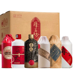 厚工坊 酱香白酒六款特色产品组合整箱 500mL*6 纯粮坤沙