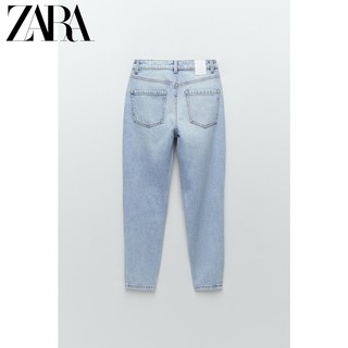 ZARA 新款 女装 Z1975 宽松舒适版型牛仔裤 07223021406