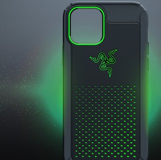 Razer 雷蛇 iPhone 12 Pro 冰铠专业版 硅胶散热保护壳 黑绿色