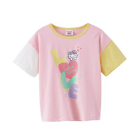 Hello Kitty 凯蒂猫 K161043 女童T恤 奶油粉色 150cm