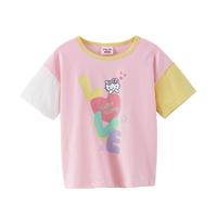 Hello Kitty 凯蒂猫 K161043 女童T恤 奶油粉色 150cm