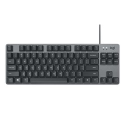 logitech 罗技 K835 84键 有线键盘 黑色  ttc青轴 无光