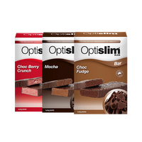 Optislim 蛋白棒组合装 3口味 900g(巧克力味300g+摩卡味300+缤纷莓果味300)
