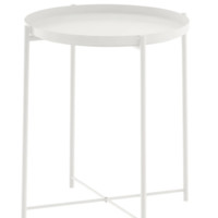 IKEA 宜家 GLADOM 格拉登 托盘桌 白色 45*45*53cm
