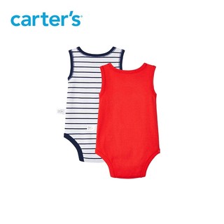 Carter's 孩特  婴儿无袖连体衣 2件装