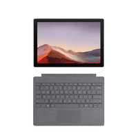 Microsoft 微软 Surface Pro 7 12.3英寸 Windows 10 平板电脑+新亮铂金键盘(2736*1824dpi、酷睿i7-1065G7、16GB、1TB SSD、WiFi版、亮铂金、VDX-00009)