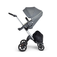 STOKKE 思多嘉儿 Xplory V6 婴儿推车 银/黑色/春芽绿