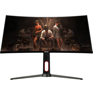 SANC 盛色 H30Pro 29.5英寸 VA 曲面 FreeSync 显示器 (2560×1080、200Hz、118%sRGB)