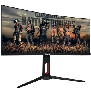 SANC 盛色 H30Pro 29.5英寸 VA 曲面 FreeSync 显示器 (2560×1080、200Hz、118%sRGB)