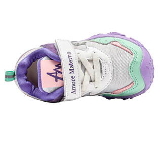 Amore Materno 爱慕·玛蒂诺 56Q035 儿童休闲运动鞋 春秋款 粉蓝/紫色 27.5