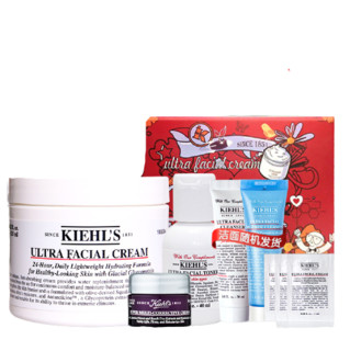 Kiehl's 科颜氏 高保湿滋润修护礼盒装 (面霜125ml+洁面30ml+水40ml+A霜7ml+面霜3ml*3)