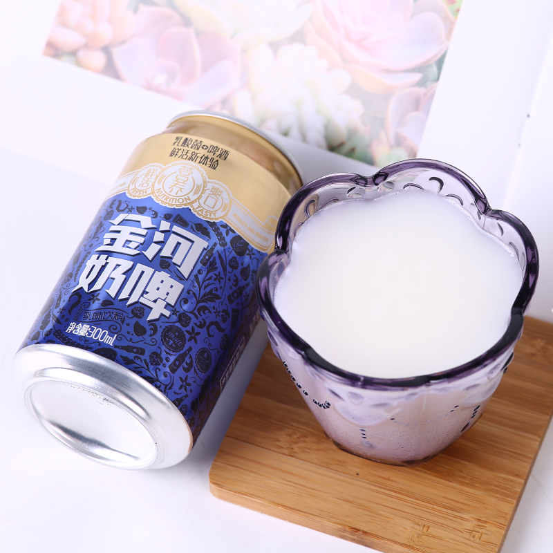 金河 乳酸菌奶啤 300ml*2罐