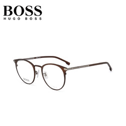 雨果博斯（HUGO BOSS）眼镜框明星同款男女士商务系列枪色钛金属光学镜框近视眼镜架BOSS 1070/F-4IN/22-51MM