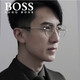 雨果博斯（HUGO BOSS）近视架男士钛眼镜架明星吴尊同款商务全框时尚镜架舒适镜架1071/F-003/20-53mm