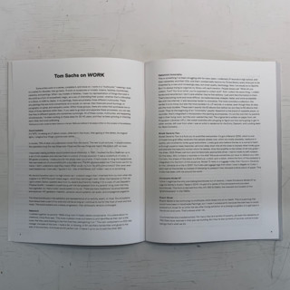 《Tom Sachs:：Work Catalogue 汤姆·萨克斯：作品录》