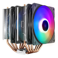 九州風神 CPU散熱器大霜塔V5ARGB風冷6熱管散熱器電腦配件包含發光散熱風扇和硅脂