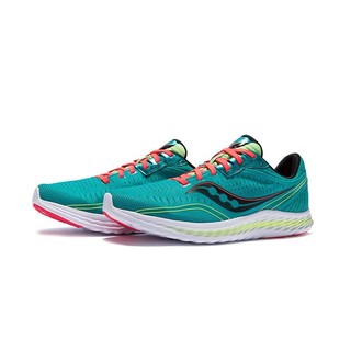 Saucony索康尼2020夏季新款KINVARA菁华11轻量竞速男跑鞋运动鞋 S20551 兰绿 40(US7)