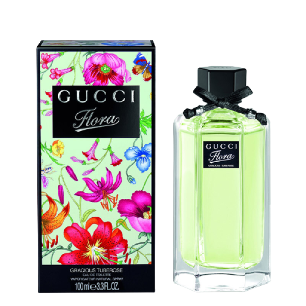 gucci 古驰 flora花之舞系列 优雅晚香玉女士淡香水 edt 100ml