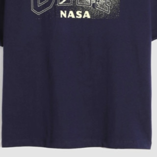 Gap 盖璞 NASA联名系列 男士短袖T恤 000835801 海军蓝 S