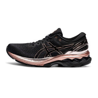 ASICS 亚瑟士 Gel-Kayano 27 Platinum 女子跑鞋 1012B015-001 黑色/粉色 37.5