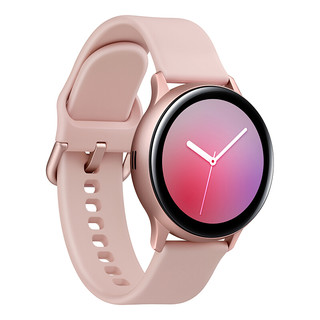 SAMSUNG 三星 Galaxy Watch Active 2 智能手表 44mm 粉色铝合金表盘 玫瑰金硅胶表带（GPS、扬声器）