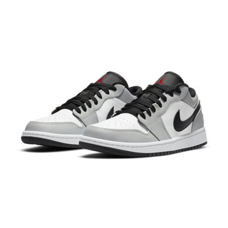 AIR JORDAN 正代系列 Air Jordan 1 Low 男子篮球鞋 553558-030 烟灰白 42.5