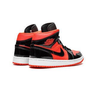 AIR JORDAN 正代系列 Air Jordan 1 Mid 女子篮球鞋 BQ6472-600 小黑红 39