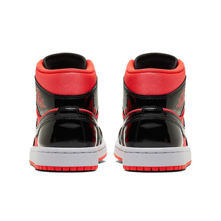 AIR JORDAN 正代系列 Air Jordan 1 Mid 女子篮球鞋 BQ6472-600 小黑红 39