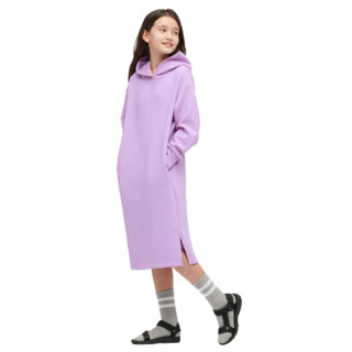 UNIQLO 优衣库 433510 女童连衣裙 浅蓝紫色 150cm