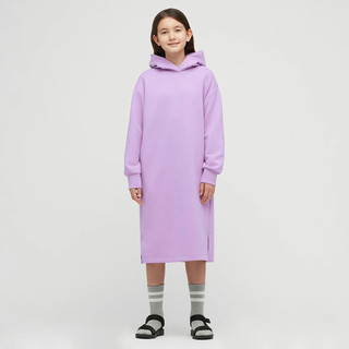 UNIQLO 优衣库 433510 女童连衣裙 浅蓝紫色 150cm