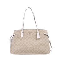 COACH 蔻驰 女士PVC手提戴妃包 F57842 IMDQC 卡其藕色 大号