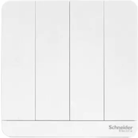 Schneider Electric 施耐德电气 AvatarOn绎尚系列 E8334L2_WE_C1 86型开关 四开双控 镜瓷白