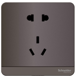 Schneider Electric 施耐德电气 AvatarOn绎尚系列 E83426_10US_SL_C1 五孔插座 荧光灰色