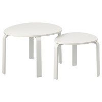 IKEA 宜家 SVALSTA 斯瓦斯塔 IKEA00000161 茶桌两件套 白色