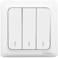 Schneider Electric 施耐德电气 Brillyn睿意系列 A3E33_2A 三开双控开关 白色