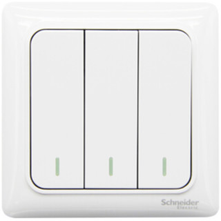 Schneider Electric 施耐德电气 Brillyn睿意系列 A3E33_2A 三开双控开关 白色