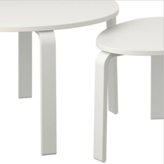 IKEA 宜家 SVALSTA 斯瓦斯塔 IKEA00000161 茶桌两件套 白色