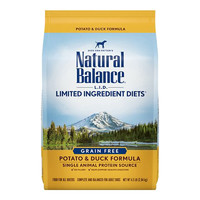 临期品：Natural Balance 天衡宝 限定系列 鸭肉土豆配方狗粮 26磅