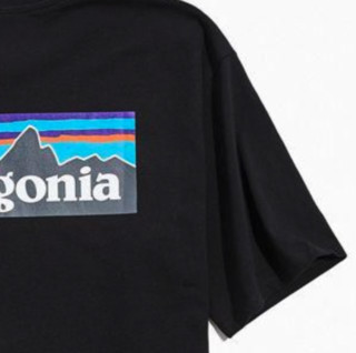 patagonia 巴塔哥尼亚 男士短袖T恤 60451481 黑色 S