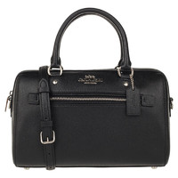 COACH 蔻驰 女士手提斜挎波士顿包 F79946 SVBK 黑色 中号