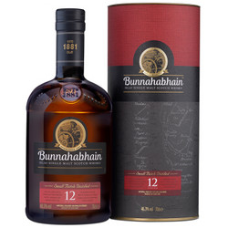 Bunnahabhain  布纳哈本 12年单一麦芽苏格兰威士忌 46.3%Vol 700ml