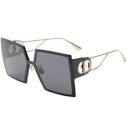 迪奥 Dior 女款墨镜黑色镜框深灰色镜片眼镜太阳镜 30MONTAIGNE 8072K 58mm